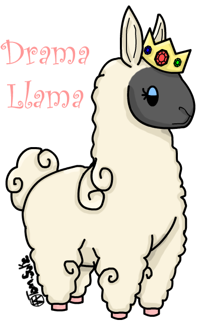 Drama Llama Cell Charm